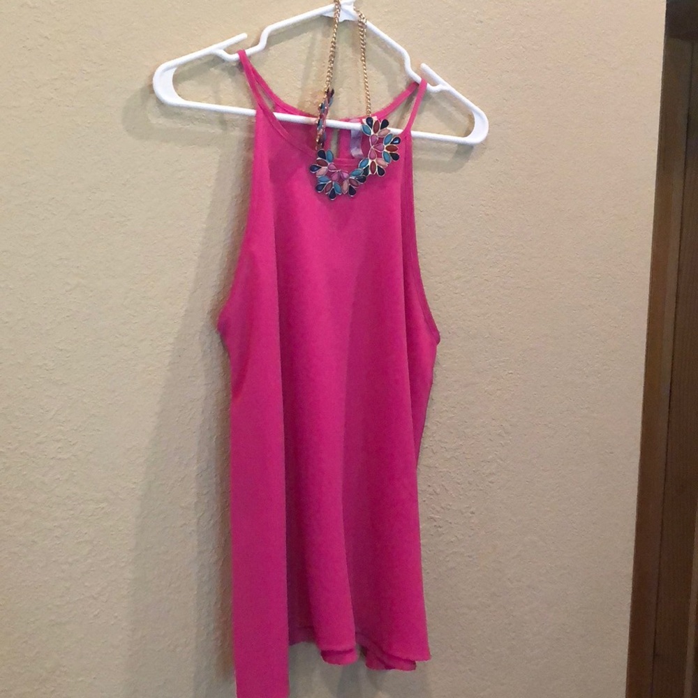 Dressy sheer tank (not see through)